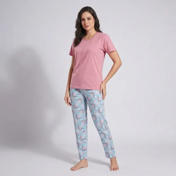 Pink_Cotton_Loungewear_Set_For_Women
