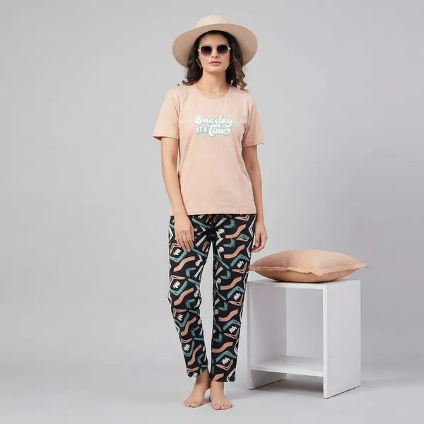 Peach_Cotton_Lounge_Set_For_Women