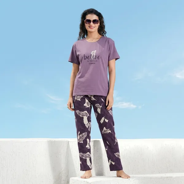 Purple_Cotton_Night_Suit_Set_For_Women