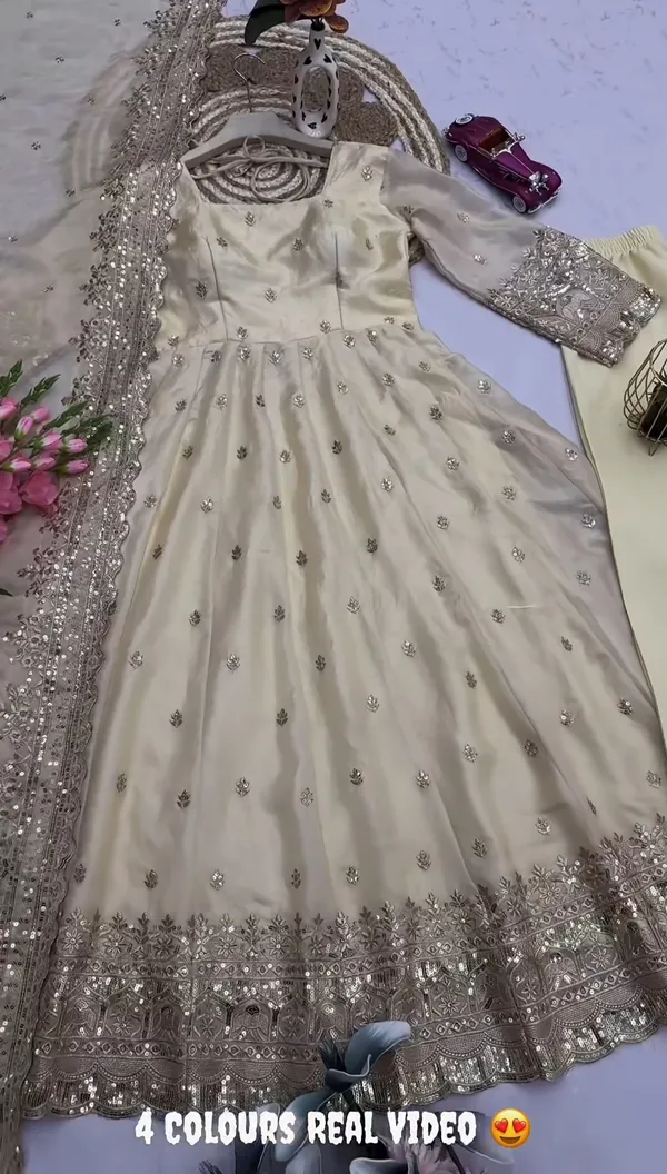 Beige_100%_Fendi_Silk_Embroidered_Gown_with_Dupatta_For_Women