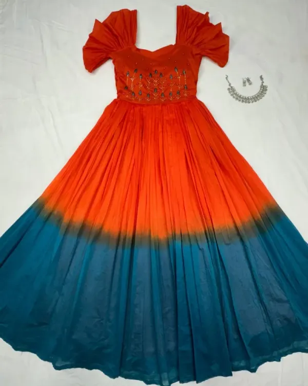 Red_100%_Cotton_Gown_For_Women
