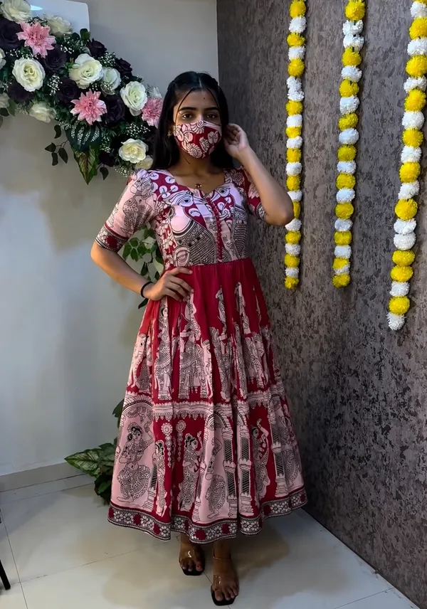 Maroon_&_Pink_Kalamkari_Cotton_set