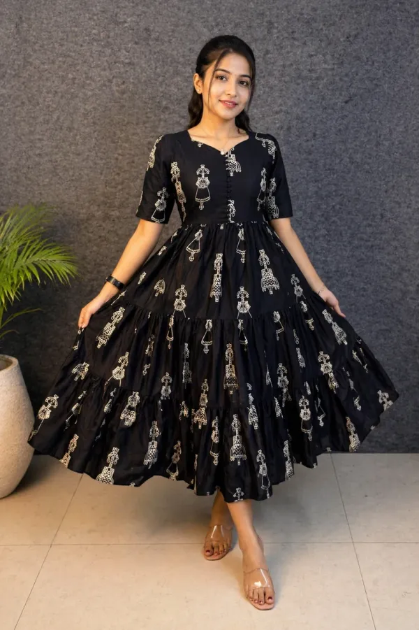 Kavya_Cotton_Printed_Dress_Black