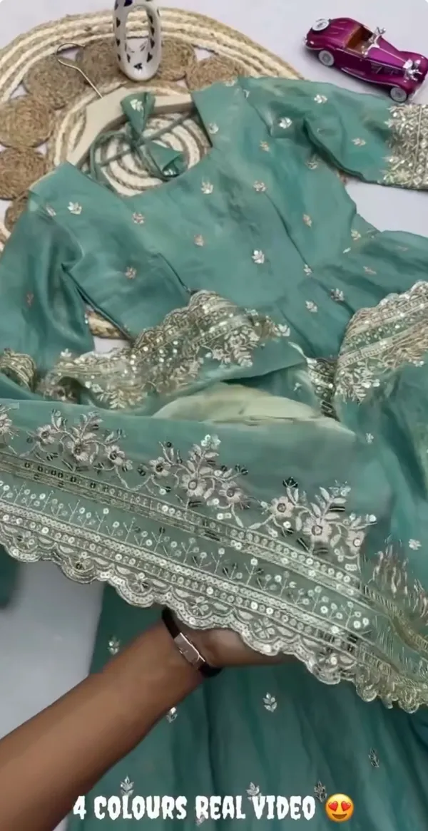 Baby_Green_100%_Fendi_Silk_Embroidered_Gown_with_Dupatta_For_Women