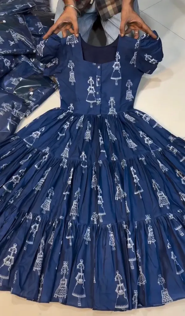 Kavya_Cotton_Printed_Dress_Navy_Blue