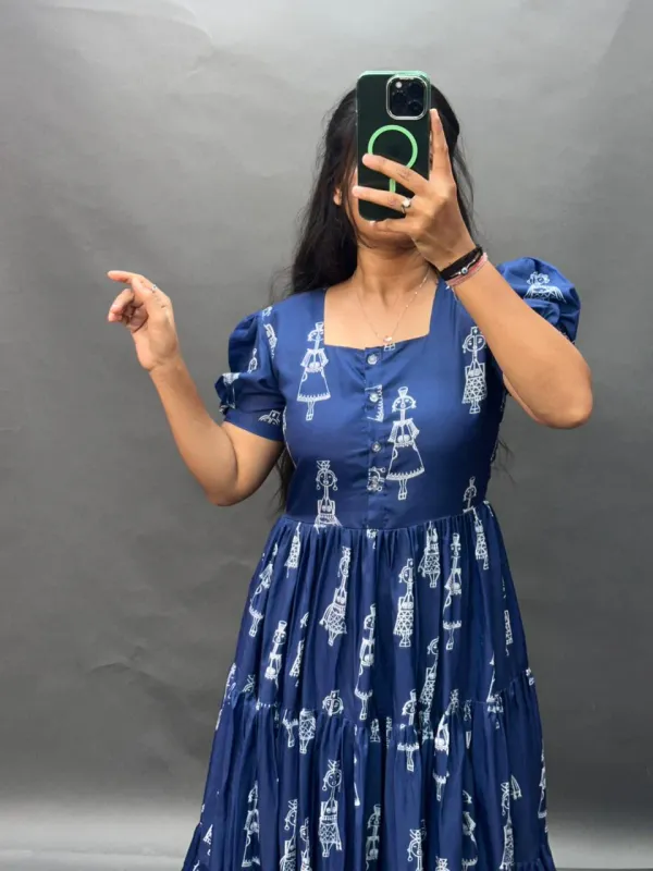 Kavya_Cotton_Printed_Dress_Navy_Blue