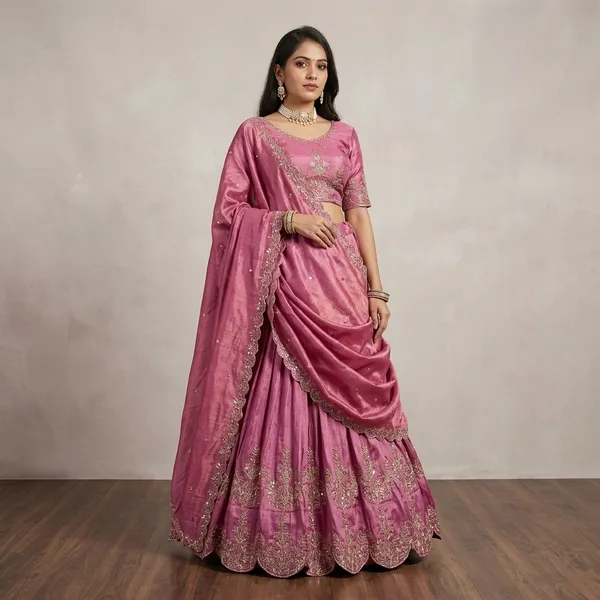Pink_100%_Fendi_Silk_Embroidered_Lehenga_Set_For_Women
