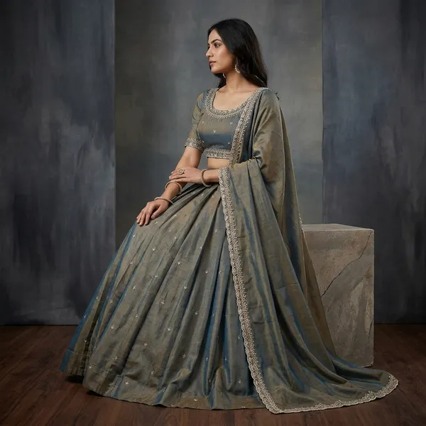 Grey_100%_Fox_NS_Satin_Embroidered_Lehenga_Set_For_Women