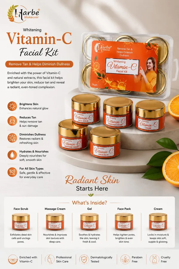 Harbe_Makeover_Vitamin_C_Orange_Extract_Brightening_Facial_Kit