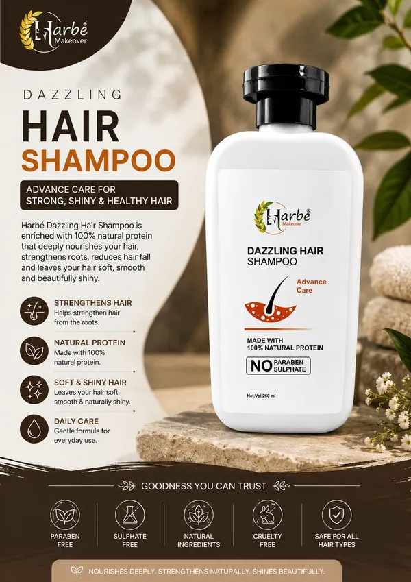 Harbe_Makeover_Dazzling_Keratin_Hydrolyzed_Wheat_Protein_Shampoo