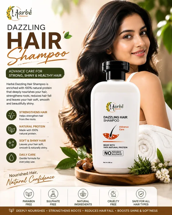 Harbe_Makeover_Dazzling_Keratin_Hydrolyzed_Wheat_Protein_Shampoo