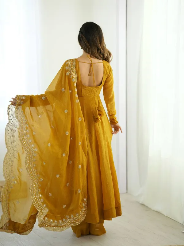 Mustard_Yellow_Anarkali_Kurta_Set_with_Embroidered_Dupatta
