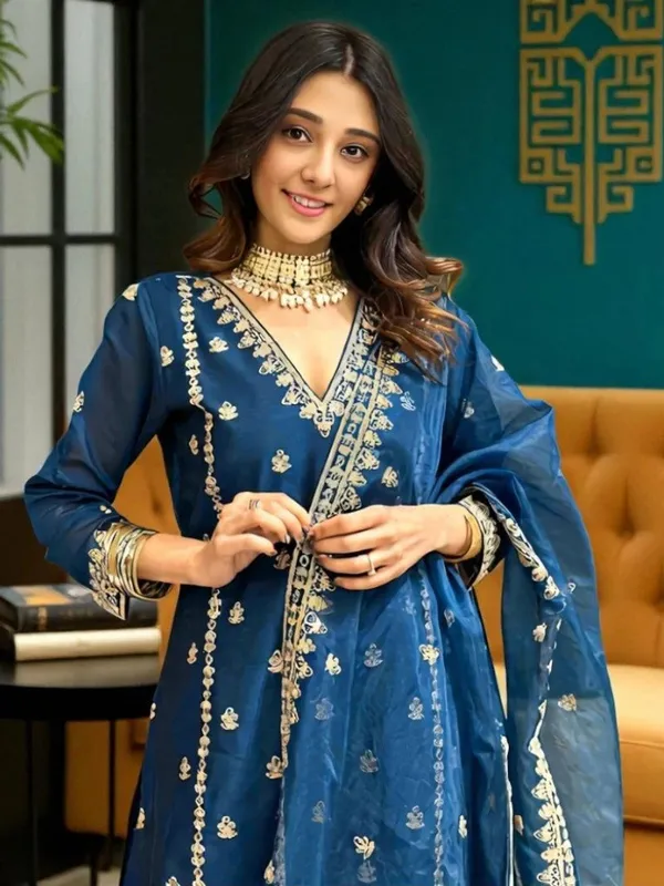 Royal_Navy_Blue_Embroidered_Kurta_Pant_Set_with_Dupatta