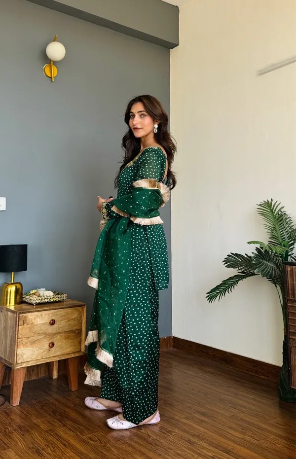 Green_Heavy_Chinon_Silk_Kurta_With_Sharara_Set_For_Women