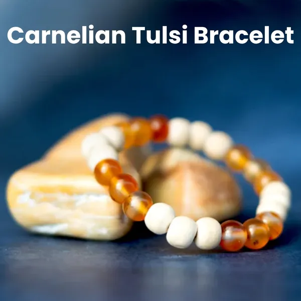 Amber_Carnelian_Tulsi_Wood_Beaded_Stretch_Bracelet_For_Women