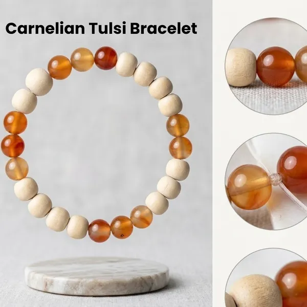 Amber_Carnelian_Tulsi_Wood_Beaded_Stretch_Bracelet_For_Women