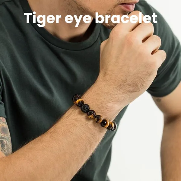 Reddish_Brown_Tiger_Eye_Natural_Stone_Beaded_Bracelet_For_Unisex