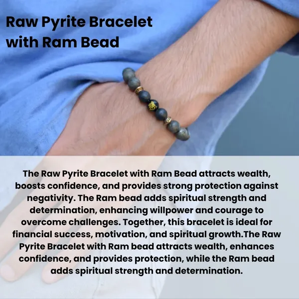 Grey_And_Black_Pyrite_Lava_Stone_Jai_Shri_Ram_Charm_Bracelet