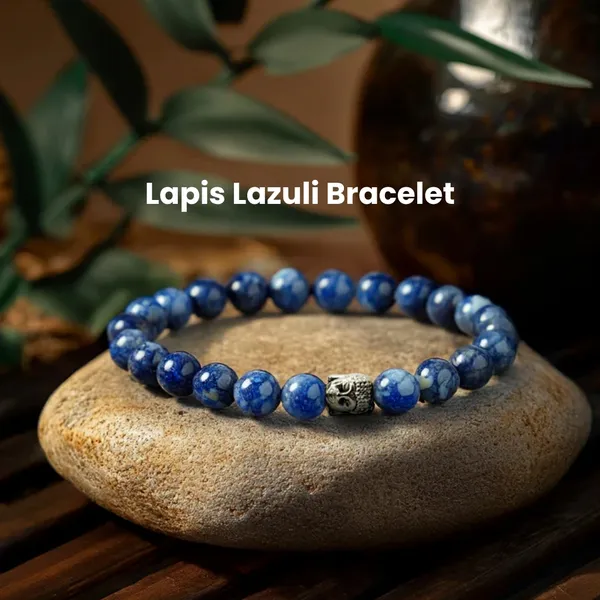 Deep_Blue_Lapis_Lazuli_Stone_Beaded_Bracelet_Silver_Accent