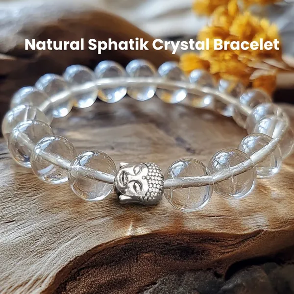 Clear_Sphatik_Crystal_Quartz_Buddha_Charm_Beaded_Bracelet