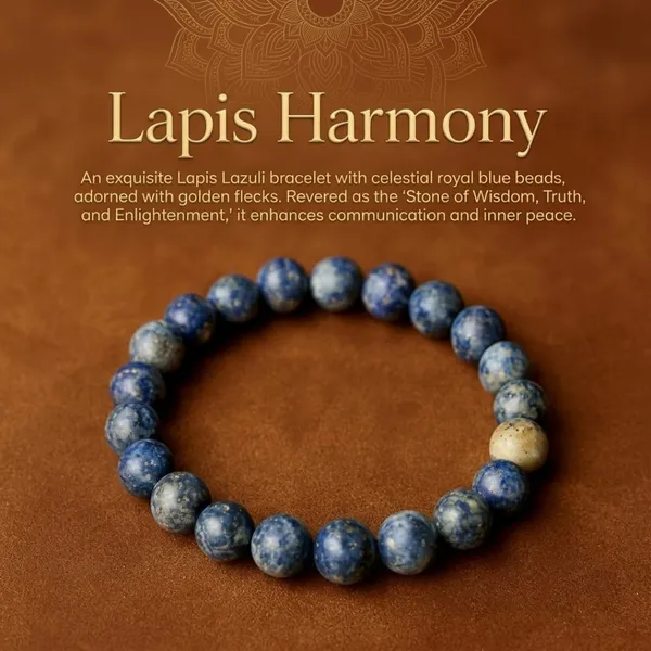 Royal_Blue_Lapis_Lazuli_Golden_Accent_Beaded_Bracelet_For_Unisex
