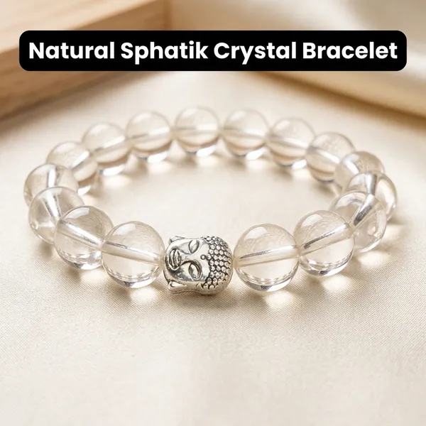 Clear_Sphatik_Crystal_Quartz_Buddha_Charm_Beaded_Bracelet