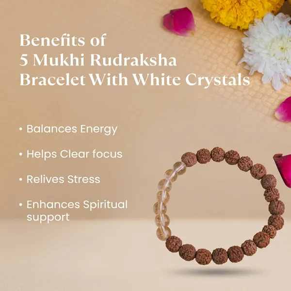 Brown_And_White_Rudraksha_5_Mukhi_Crystal_Beaded_Spiritual_Bracelet