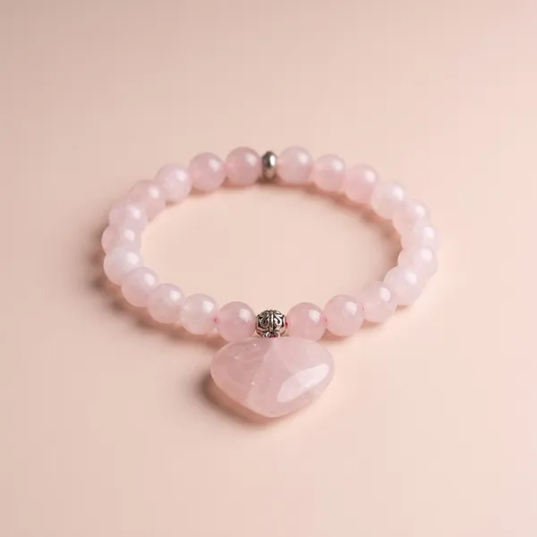 Love_attraction__Heart_Charm_Beaded_Bracelet