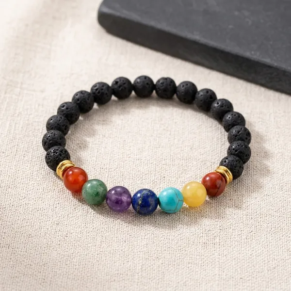 Multicolor_Natural_Gemstone_Chakra_Beaded_Bracelet_For_Unisex
