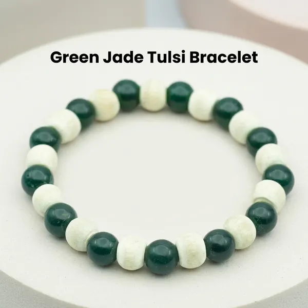 Green_And_Cream_Jade_Tulsi_Beaded_Bracelet_For_Unisex