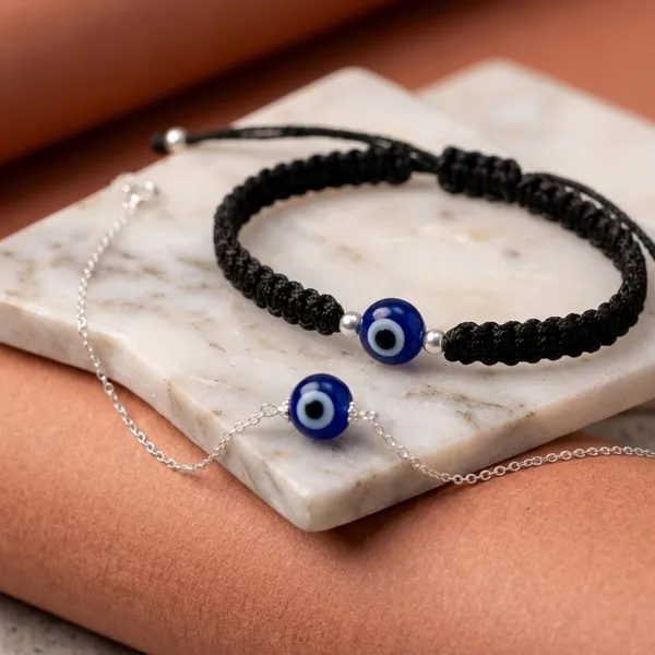 Black_Silver_Macrame_Metal_Evil_Eye_Couple_Bracelet_Set