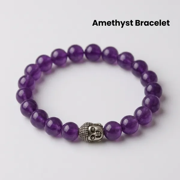 Purple_Amethyst_Gemstone_Silver_Buddha_Charm_Beaded_Bracelet