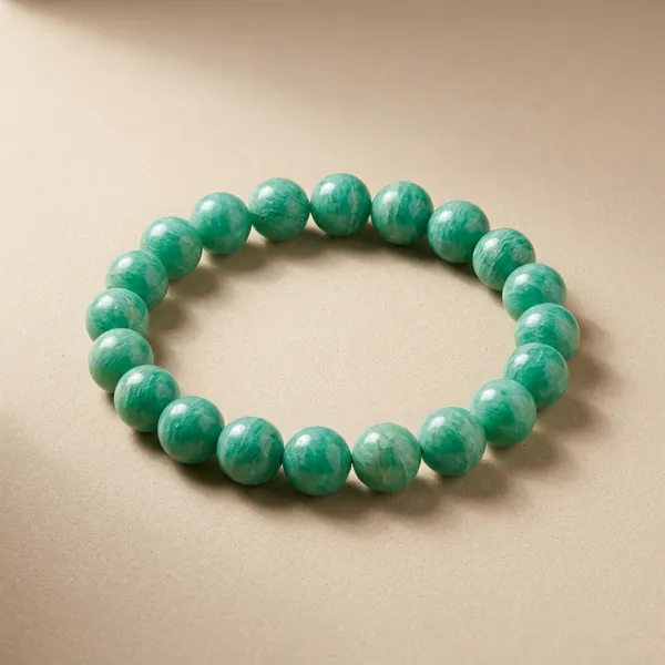 Turquoise_Green_Amazonite_Gemstone_Beaded_Healing_Bracelet_For_Unisex
