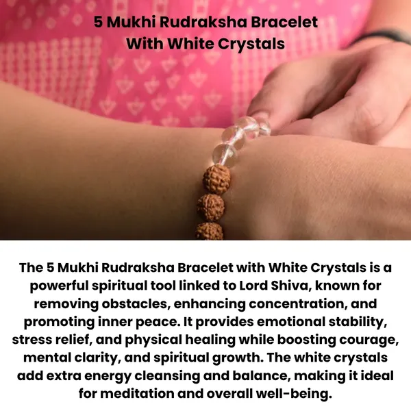 Brown_And_White_Rudraksha_5_Mukhi_Crystal_Beaded_Spiritual_Bracelet