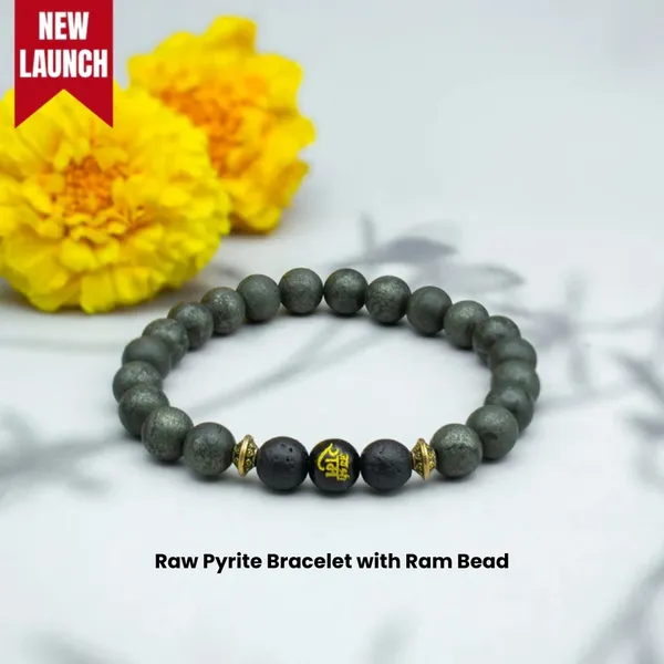Grey_And_Black_Pyrite_Lava_Stone_Jai_Shri_Ram_Charm_Bracelet