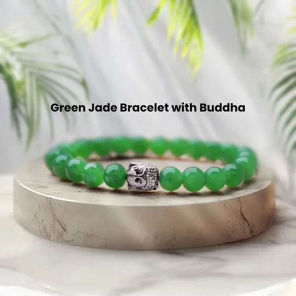 Green_Jade_Beaded_Bracelet_With_Silver_Buddha_Charm