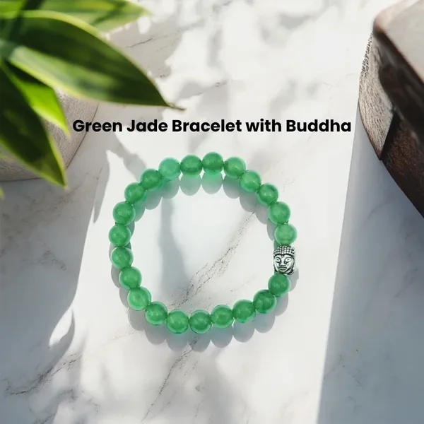 Green_Jade_Beaded_Bracelet_With_Silver_Buddha_Charm