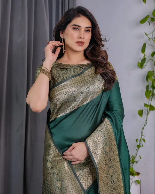 Green_Banarasi_Silk_Saree