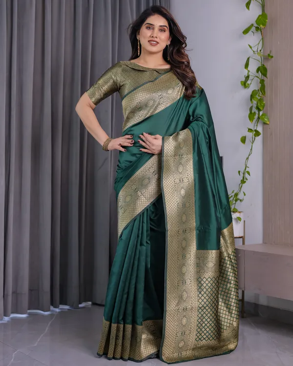 Green_Banarasi_Silk_Saree