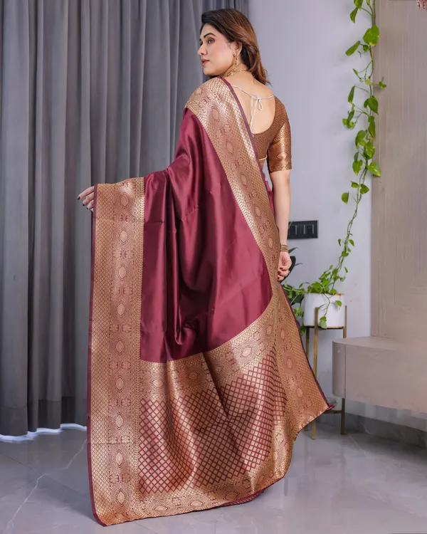Maroon_Banarasi_Saree