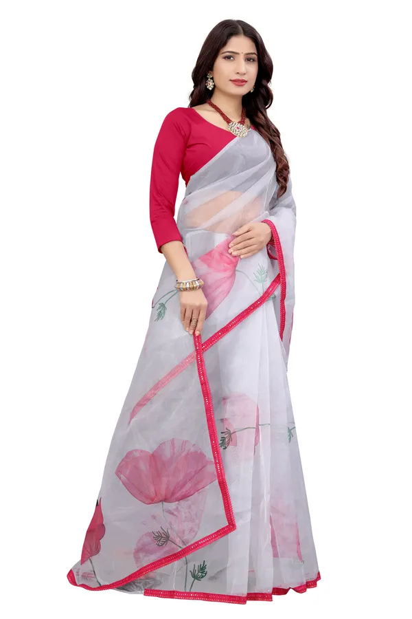 Grey_Organza_Silk_Saree