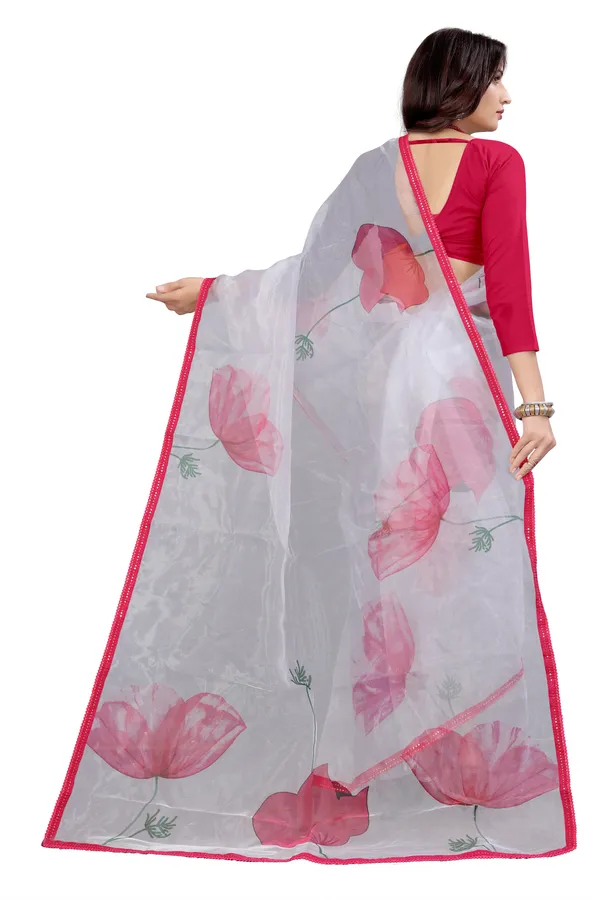 Grey_Organza_Silk_Saree