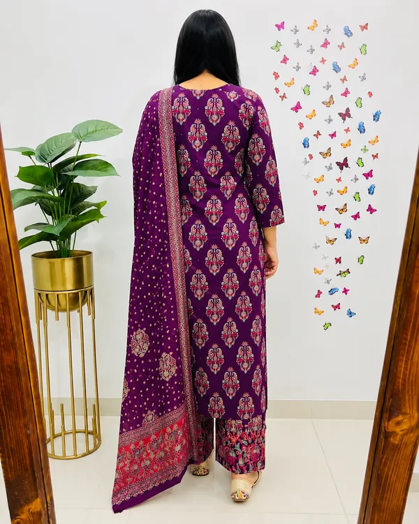 Women_Jaipuri_Straight_Embriodered_and_Floral_Printed_Worked_Cotton_Purple_Kurta_With_Pant_and_Dupatta