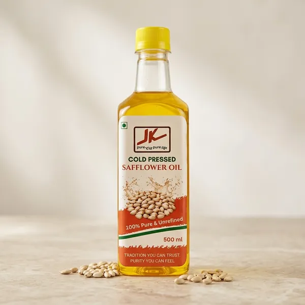 Cold_Pressed_Safflower_Oil_500Ml_For_Cooking