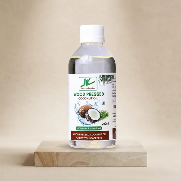 Wood_Pressed_Coconut_Oil_200Ml_For_Cooking_(Pack_Of_2)