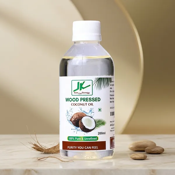 Wood_Pressed_Coconut_Oil_200Ml_For_Cooking_(Pack_Of_2)