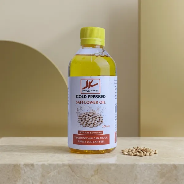 Coldpressed_Safflower_Oil_200Ml_For_Cooking_(Pack_Of_2)