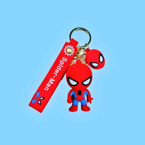 Spider-Man_Superhero_Rubber_Keychain_|_Cute_Bag_&_Key_Accessory_|_Pack_Of_2