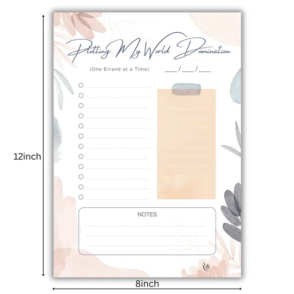 Plotting_My_World_Domination_Magnetic_Weekly_Planner_Planner_|_A4_Size_A4_Size_Planner