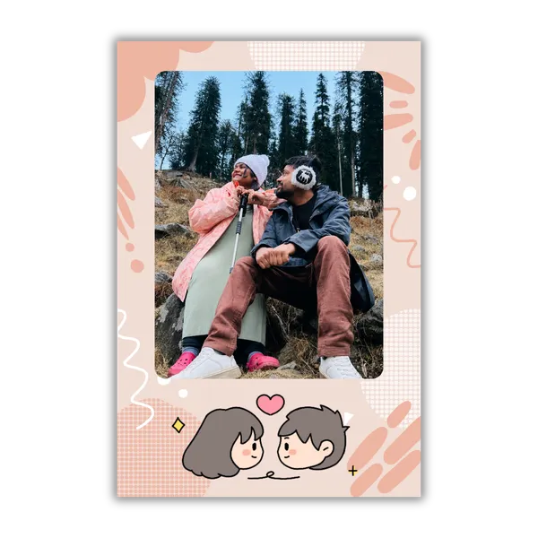 Cute_Couple_Customizable_Magnetic_Photo_Frame_|_Fridge_Magnet_Keepsake